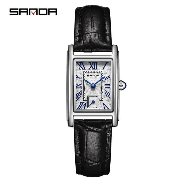 Montre femme SANDA 1116 - Montre à quartz rectangulaire étanche