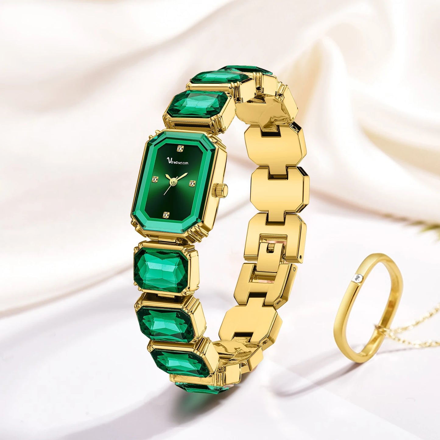 2024 Women's Watch - Luxury Diamond Rose Gold Bracelet Watch