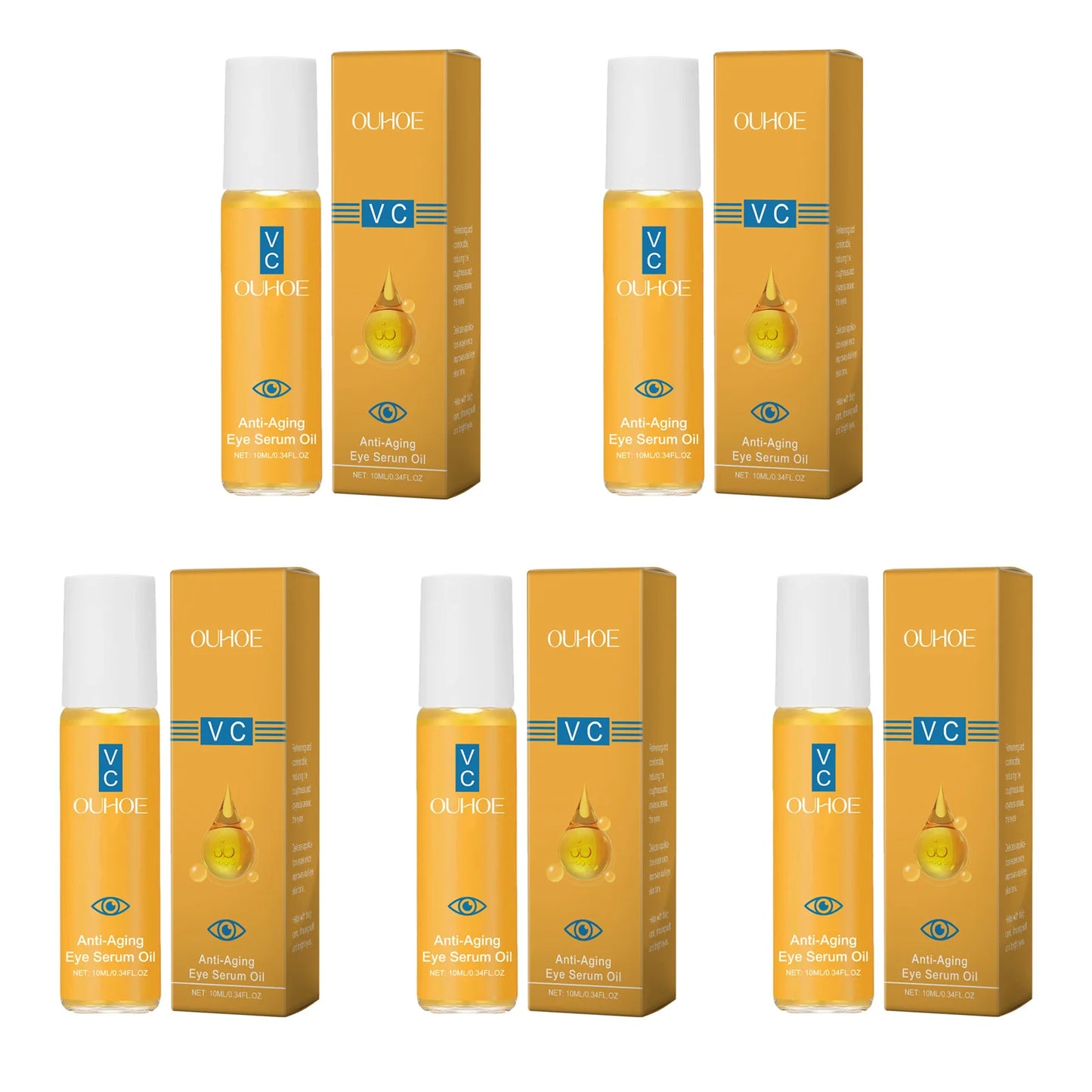 زيت سيروم العين المضاد للشيخوخة - علاج تفتيح وتقوية البشرة بفيتامين سي