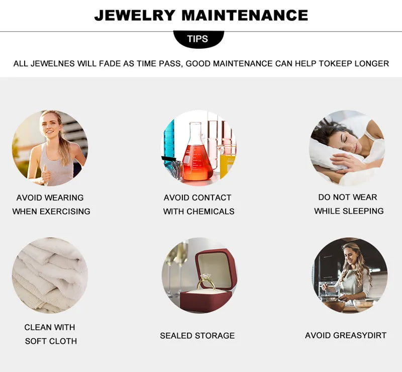 Zircon Ring Set - 2pcs Luxury Crystal Bridal Wedding Rings