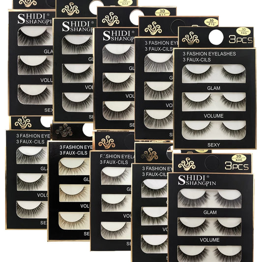 3D Mink False Eyelashes - Natural Soft Lash Extensions (10 Boxes)