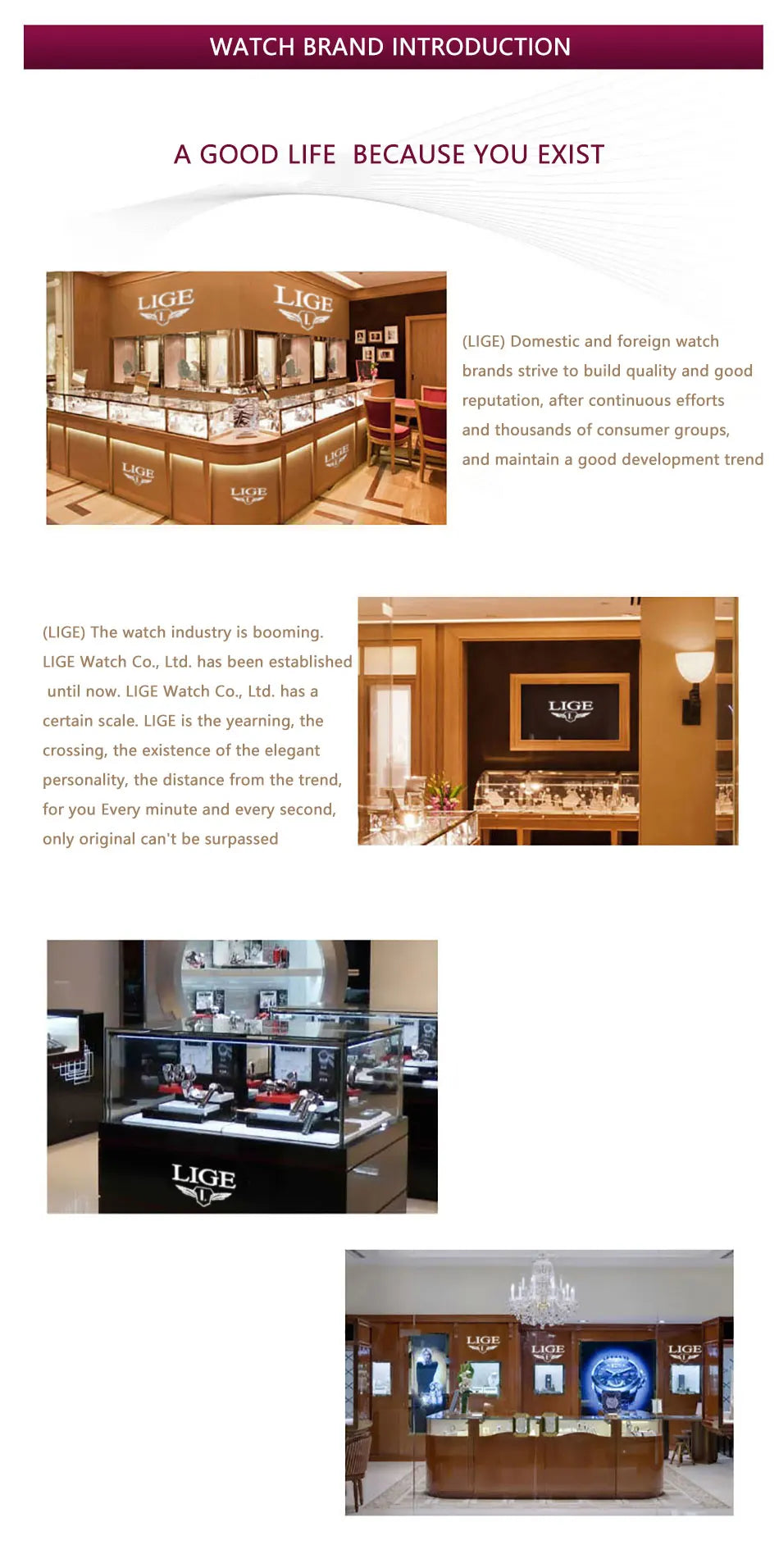 Montre homme FOXBOXE à quartz, style sport décontracté, étanche 5 ATM, avec affichage lumineux et lunette en acier, date.