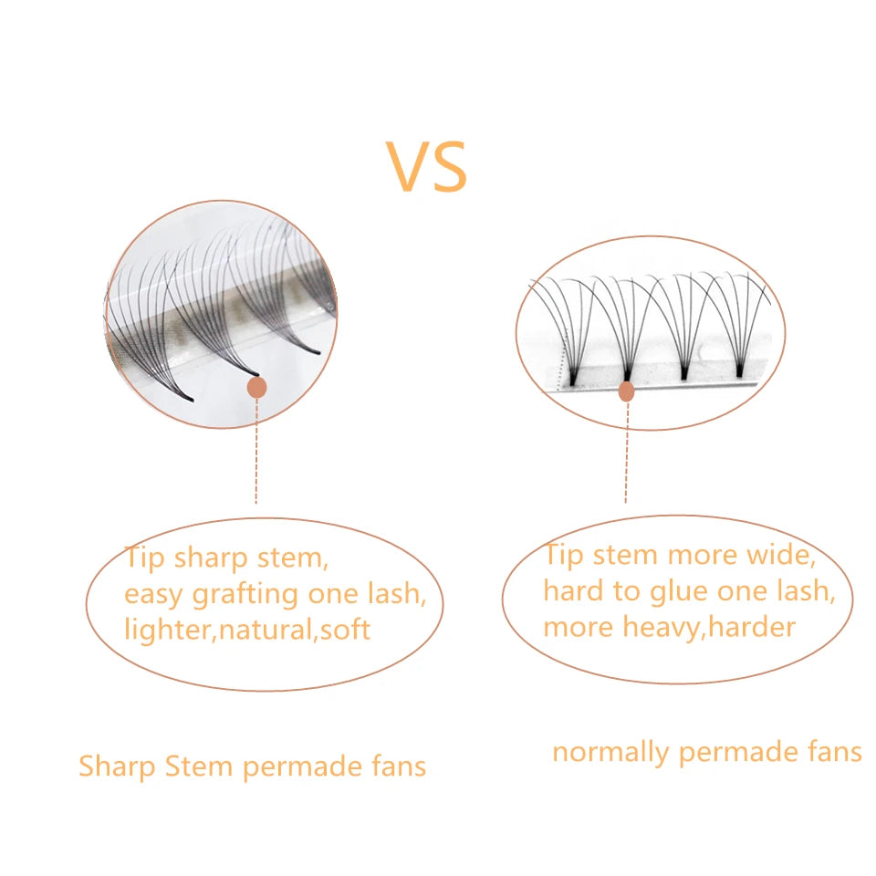 رموش AGUUD الروسية الجاهزة للتكثيف - ١٠ علب - معجبين كثر