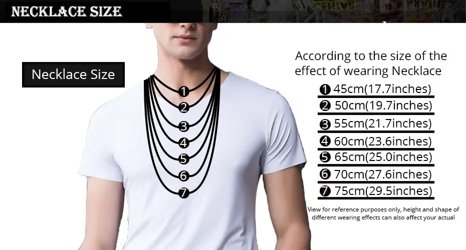 Collier à maillons byzantins pour homme - Acier inoxydable 316L, chaîne épaisse de 8 mm
