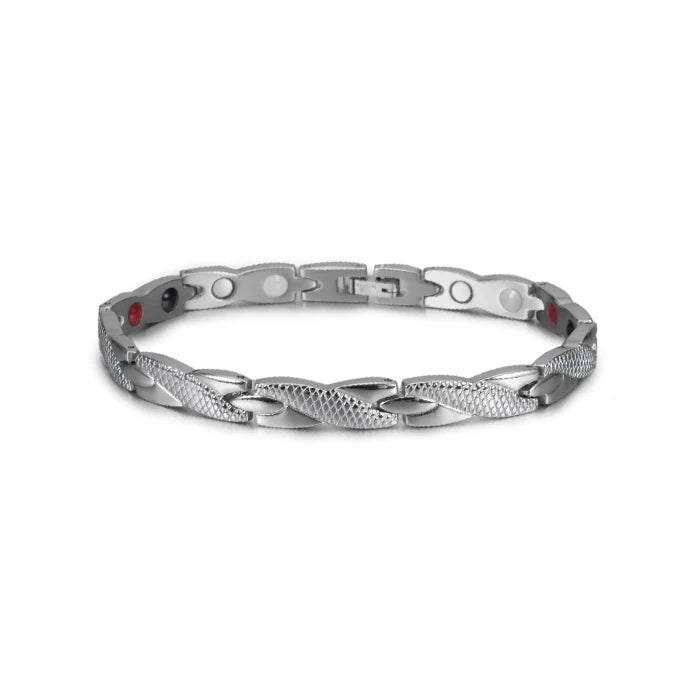 Bracelet magnétique pour homme - Bracelet chaîne croix énergie santé Vinterly