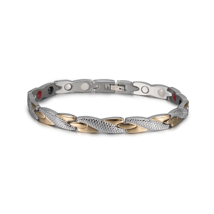 Bracelet magnétique pour homme - Bracelet chaîne croix énergie santé Vinterly