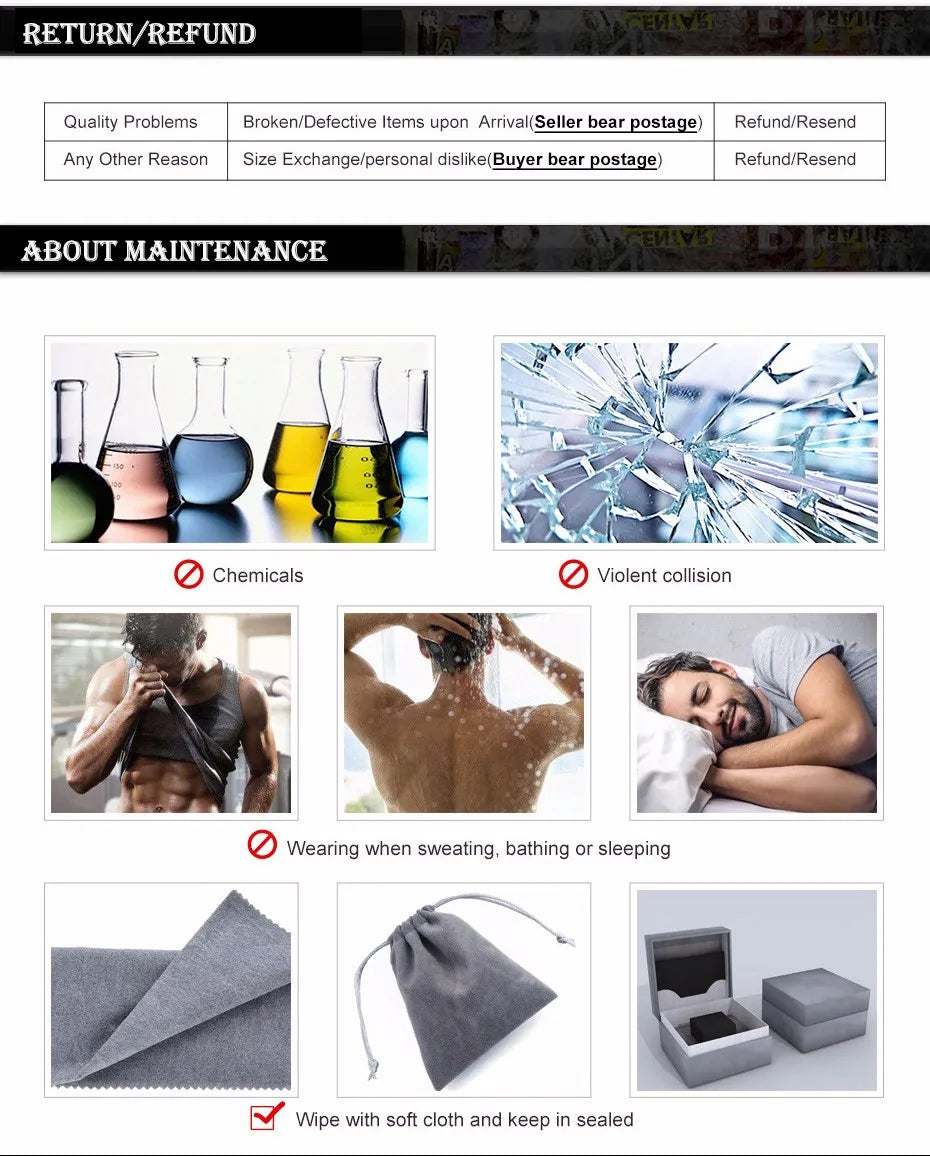 Collier à maillons byzantins pour homme - Acier inoxydable 316L, chaîne épaisse de 8 mm