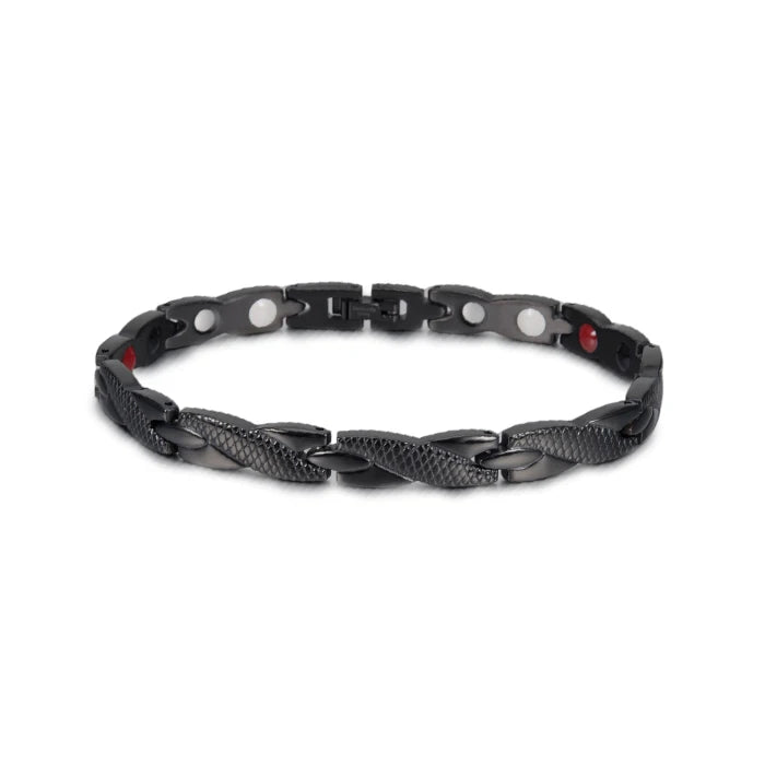 Bracelet magnétique pour homme - Bracelet chaîne croix énergie santé Vinterly