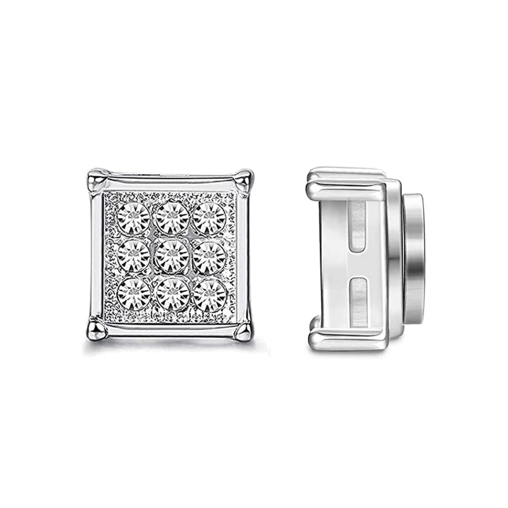 أقراط مغناطيسية - أقراط كريستالية غير قابلة للثقب من الزركون