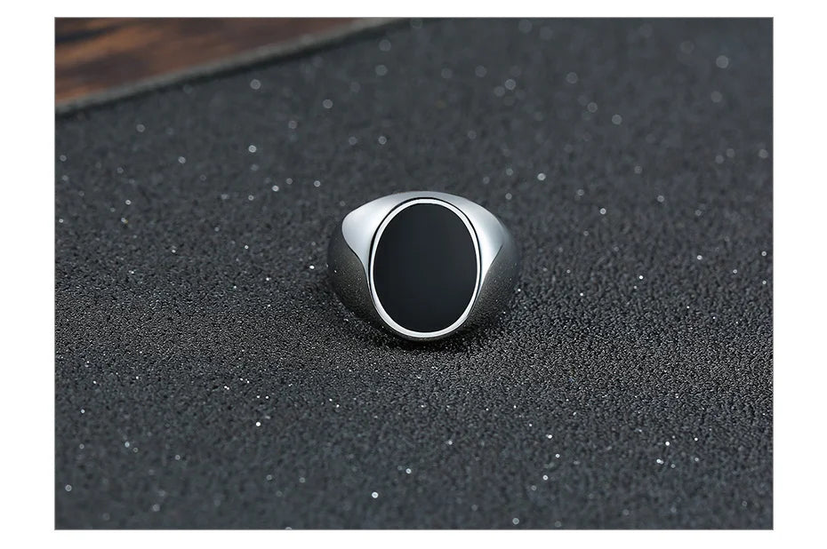 خاتم رجالي - خاتم Vnox مربع الشكل من الفولاذ المقاوم للصدأ