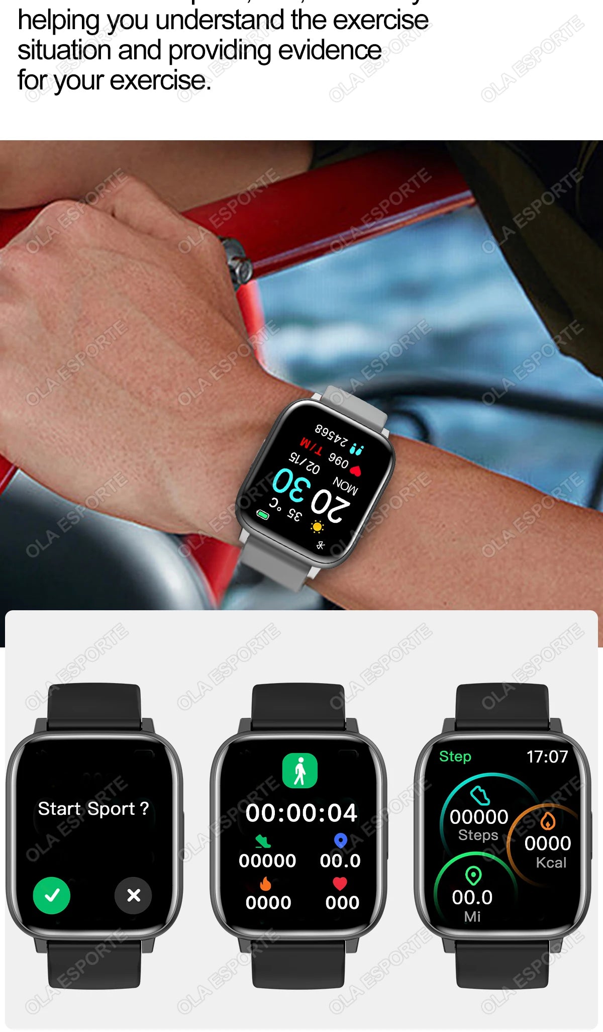 Smart Watch 2025 - GPS HD Touch Screen Blood Pressure Monitor Bluetooth Call