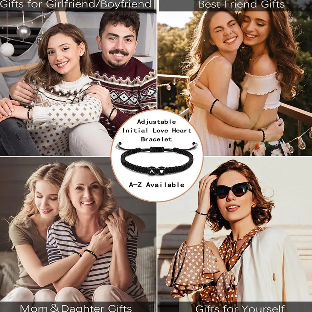 سوار القلب الأولي - سوار الصداقة المضفر المصنوع يدويًا من أريزونا