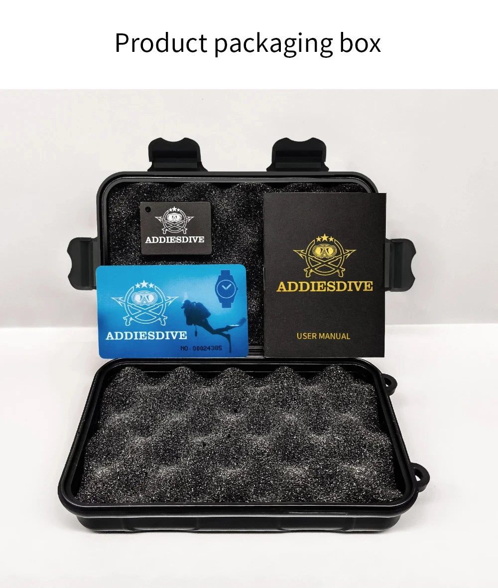 ساعة يد ADDIESDIVE Business Vintage Leather مقاومة للماء أوتوماتيكية ميكانيكية من الفولاذ للرجال ساعة كاجوال أوروبية أمريكية