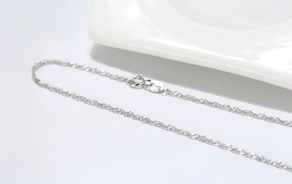 قلادة من سلسلة حبل ملتوية ذهبية - قلادة من الفضة الاسترلينية عيار 925 مطلية بالذهب عيار 14 قيراطًا