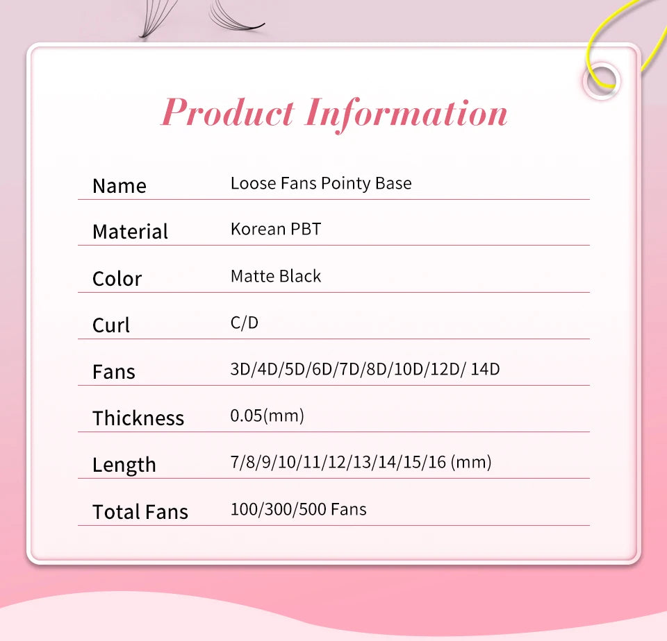 رموش كثيفة جاهزة - رموش صناعية ثلاثية الأبعاد - 40D