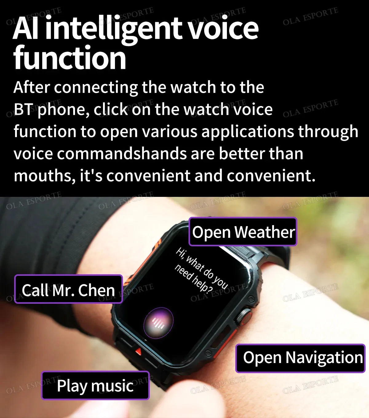 Military Smart Watch 2025 - Health Monitor Bluetooth Call IP68 Waterproof Fitness