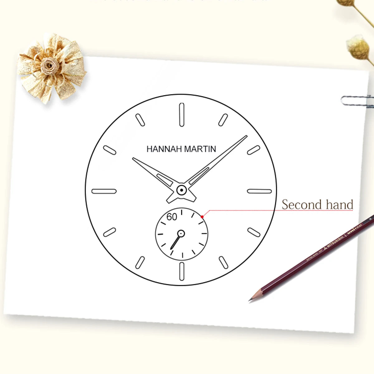 Montre femme Hannah Martin 2025 - Montre habillée en acier inoxydable et maille