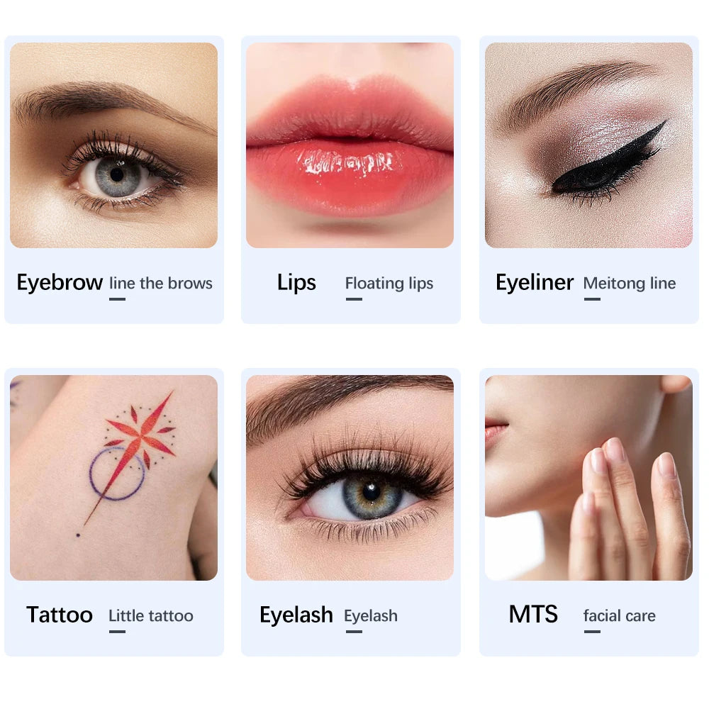 مجموعة جهاز PMU اللاسلكي - قلم وشم مكياج دائم احترافي