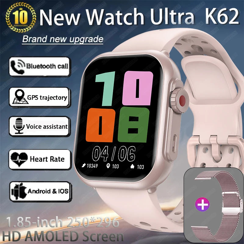 Watch Ultra 2 - 1000mAh 1.85" HD Full Touch Screen IP68 Bluetooth Call