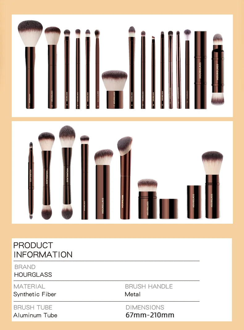 Ensemble de pinceaux de maquillage professionnels - Kit complet avec tous les pinceaux essentiels