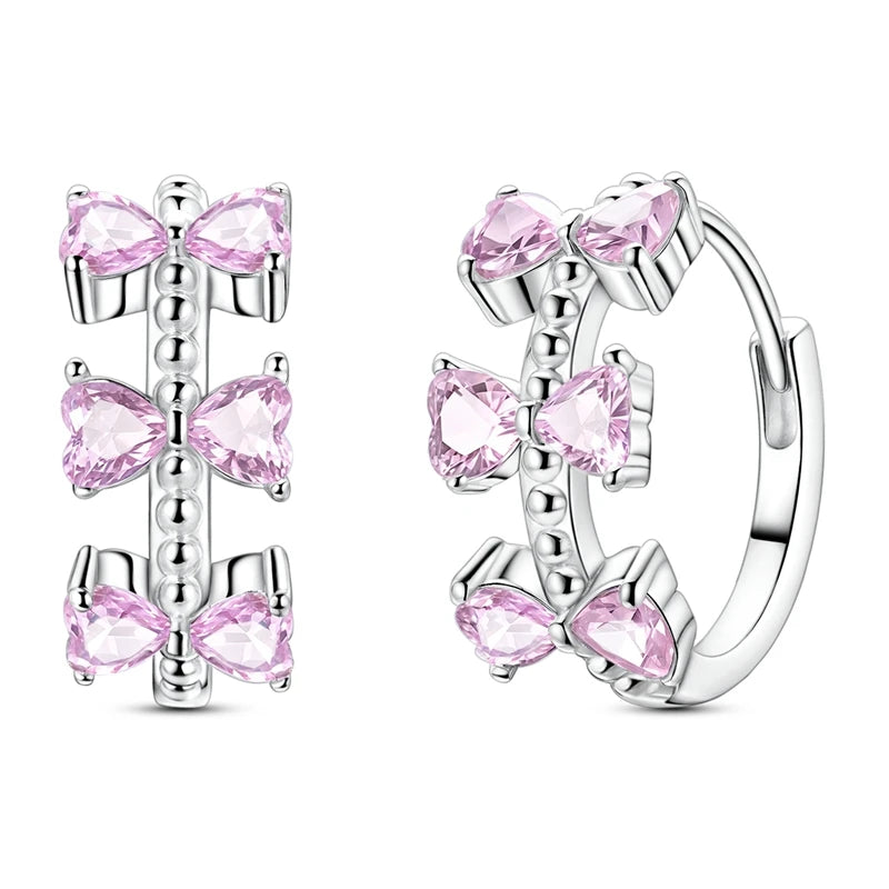 Boucles d'oreilles créoles en argent sterling 925 - Cadeau de mariage et de fiançailles