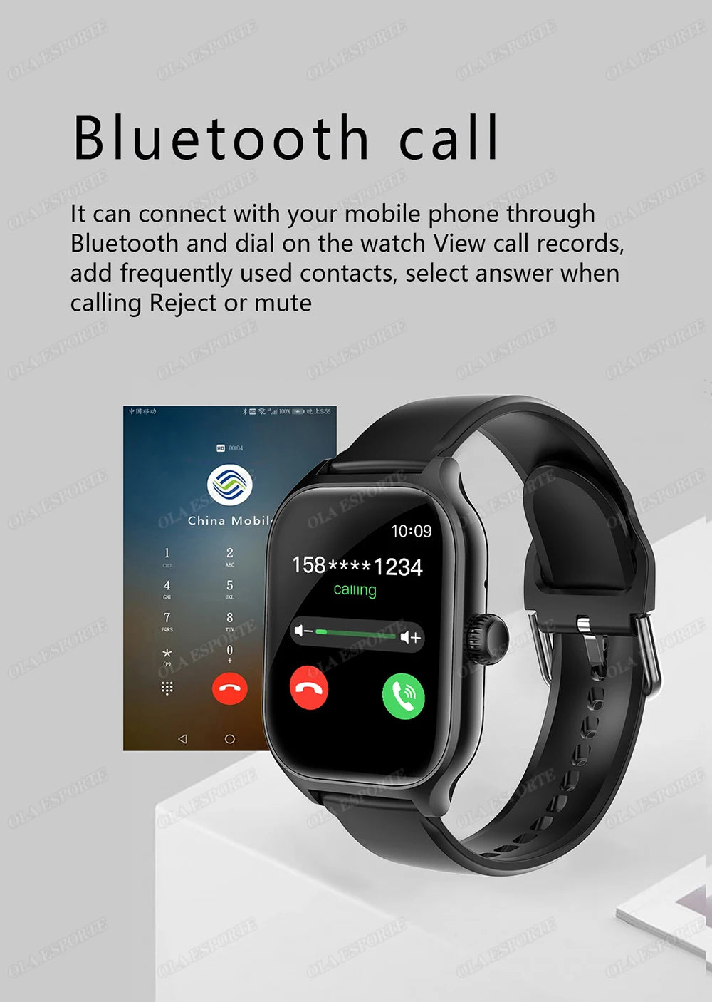 Smart Watch 2025 - Bluetooth Call Message Reminder 24H Health Monitoring