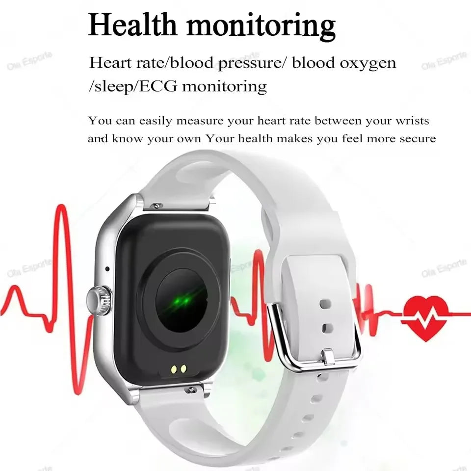 Smart Watch 2025 - Bluetooth Call Message Reminder 24H Health Monitoring