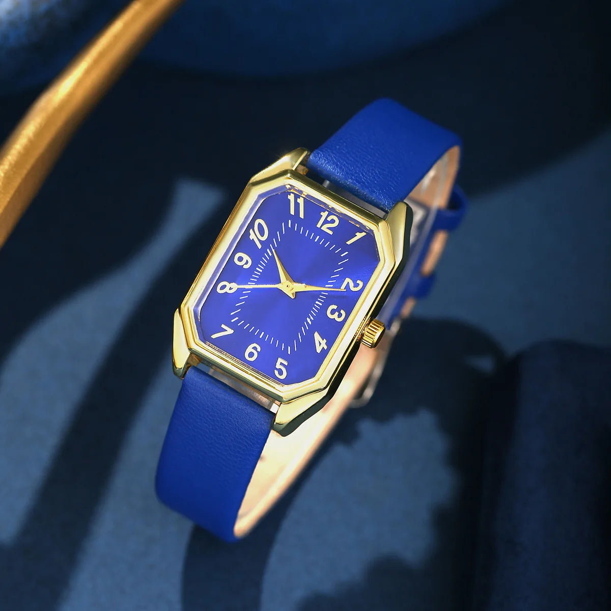 Women's Watch Set - 1/5/6pcs Luxury Square Quartz Watches