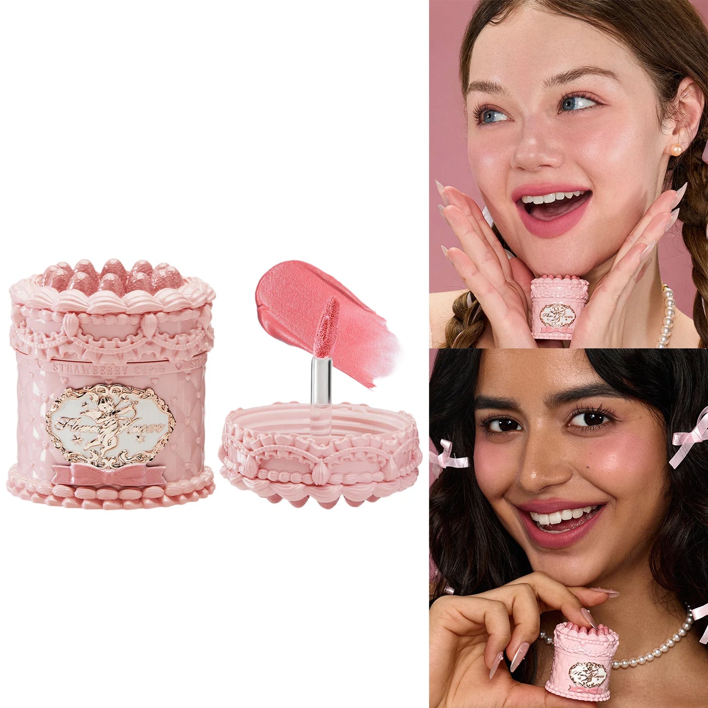 Gloss à lèvres teinté à l'huile - Maquillage hydratant végan pour les lèvres