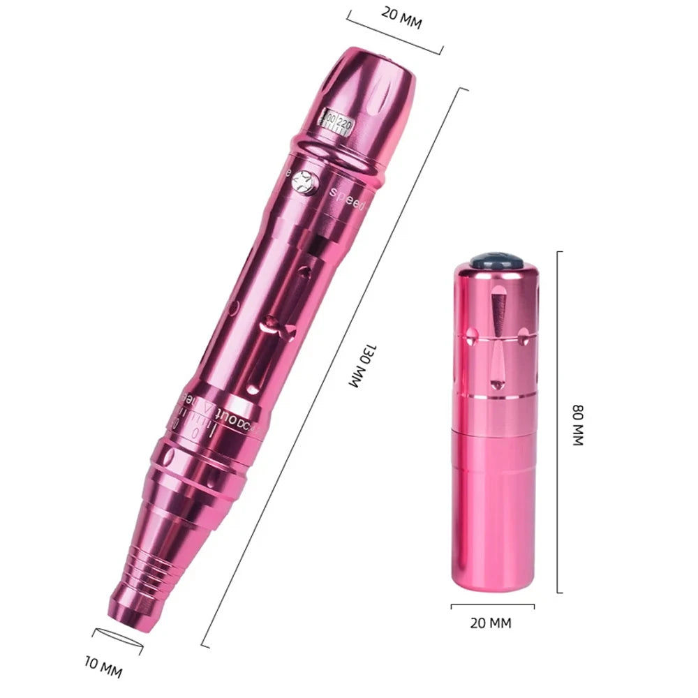 مجموعة جهاز PMU اللاسلكي - قلم وشم مكياج دائم احترافي