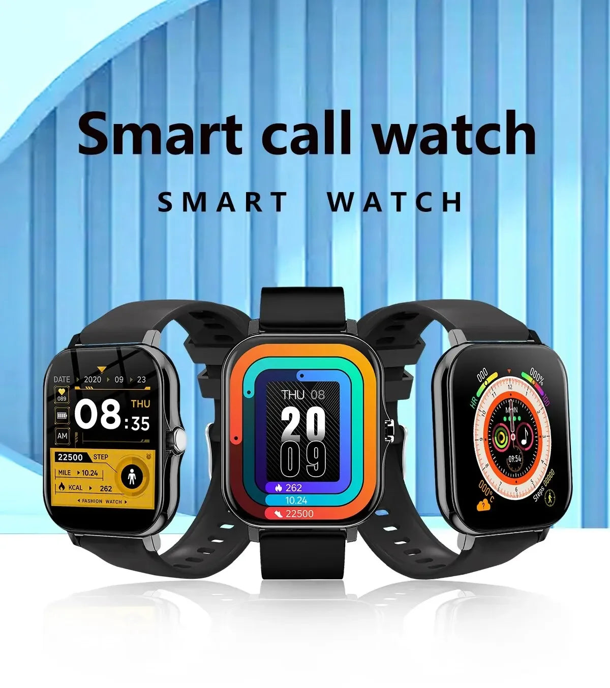 LAXASFIT Smart Watch - Sports Fitness Bluetooth Calls Digital Smartwatch