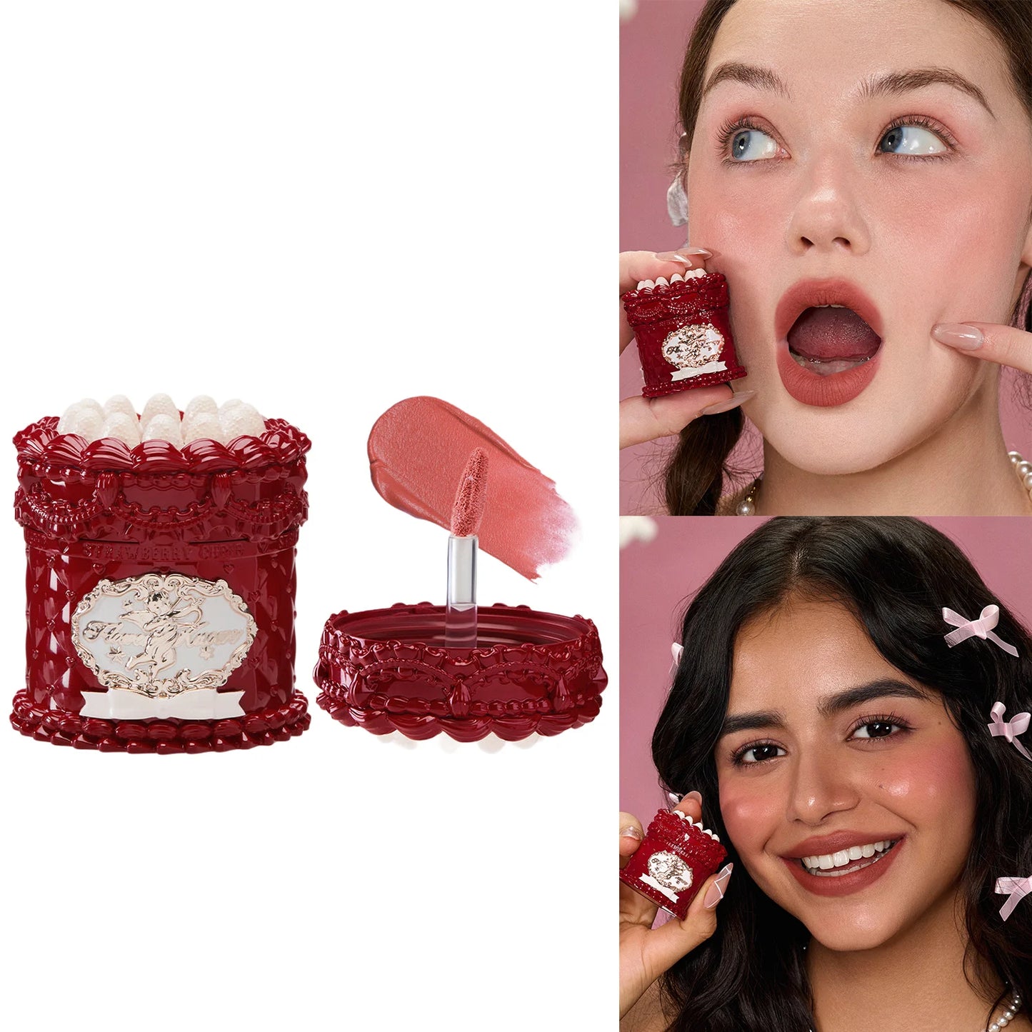 Gloss à lèvres teinté à l'huile - Maquillage hydratant végan pour les lèvres