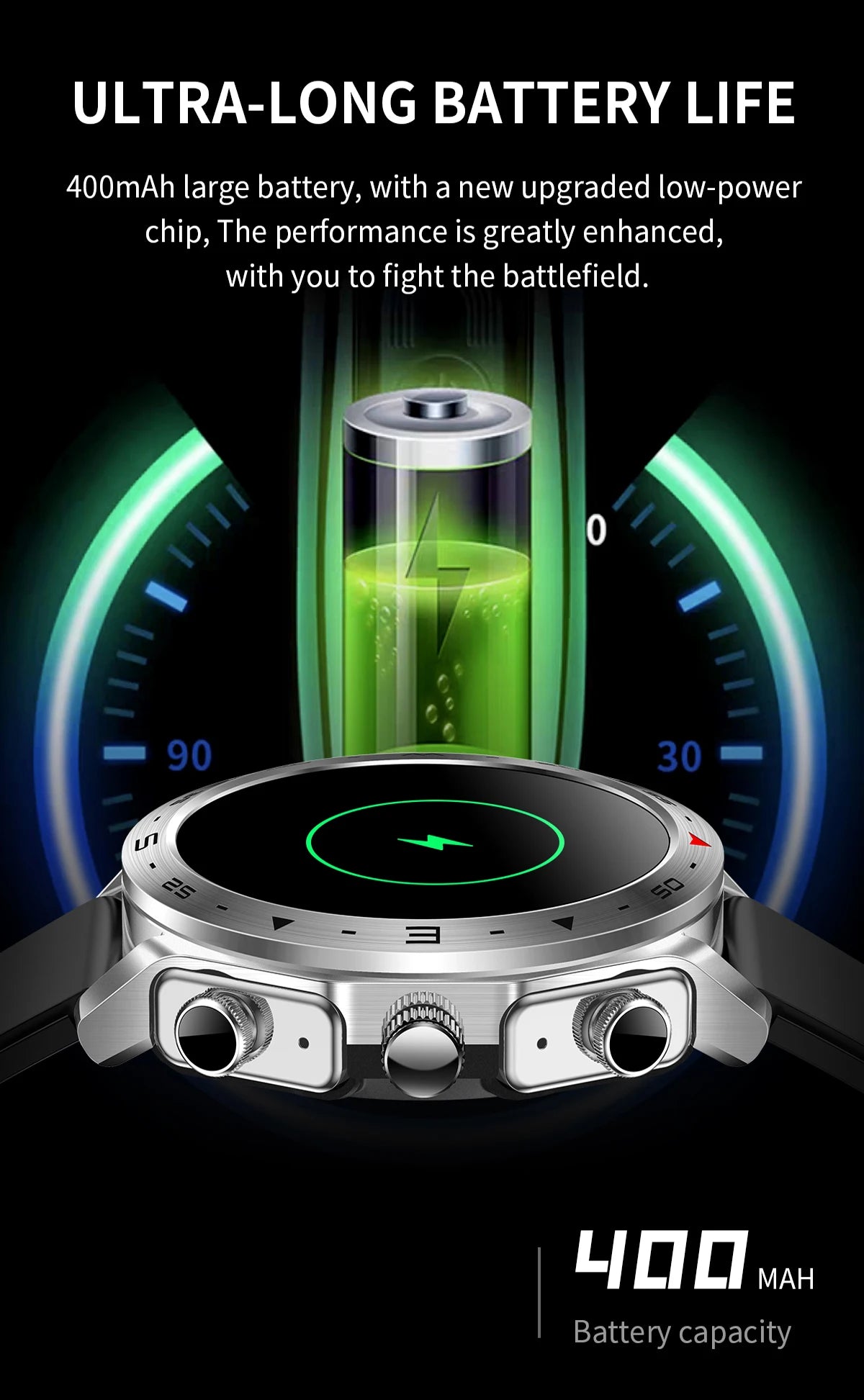 Smart Watch TWS 2-in-1 - Bluetooth Earphones HIFI GPS Heart Rate Bluetooth Call