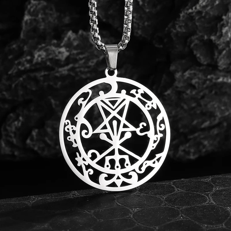 Celtic Trinity Knot Necklace - Irish Red Zircon Stainless Steel Pendant
