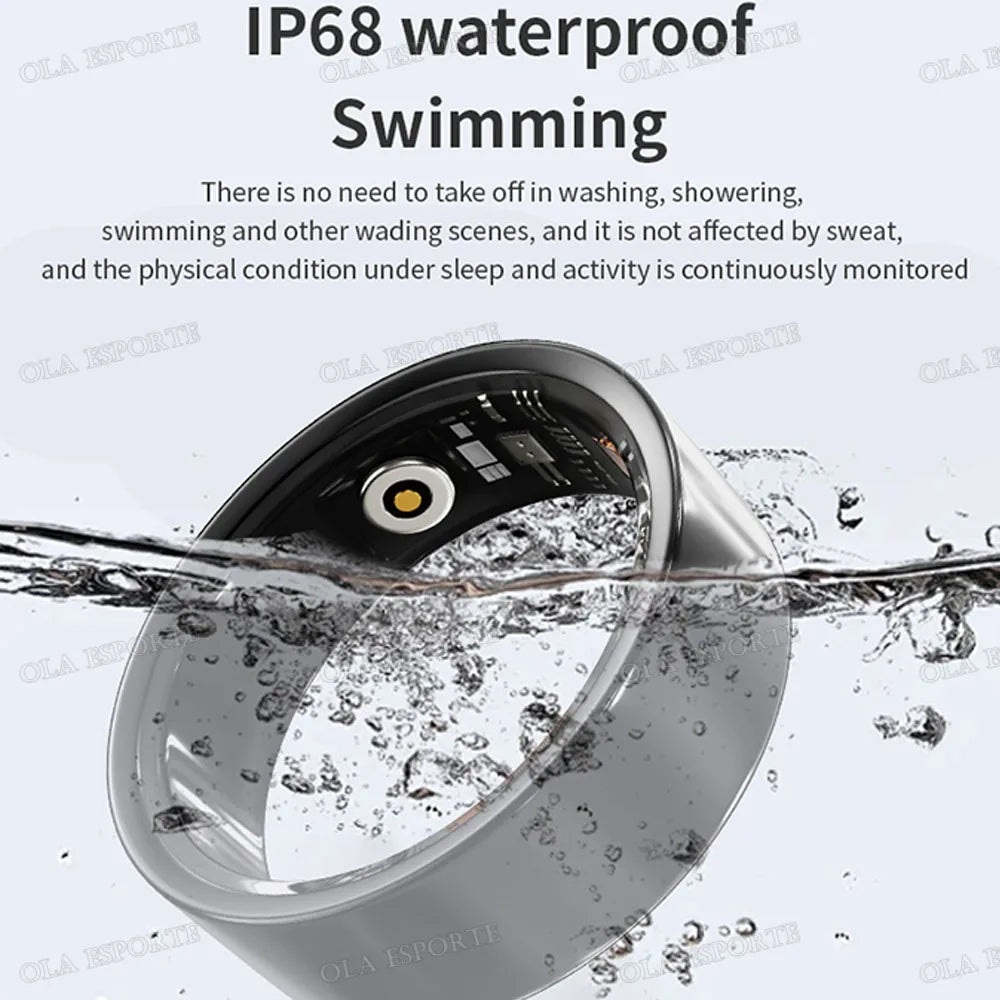 Bague connectée 2025 - Contrôle de la caméra, fréquence cardiaque et oxygénation sanguine