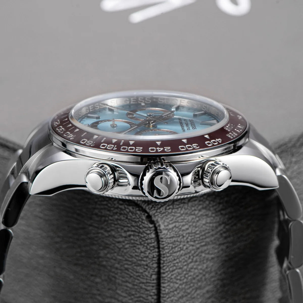 Montre homme Sugess Panda Diver Chronograph, mouvement automatique Paon SL-4801, montre-bracelet mécanique de luxe étanche, nouveauté 2024