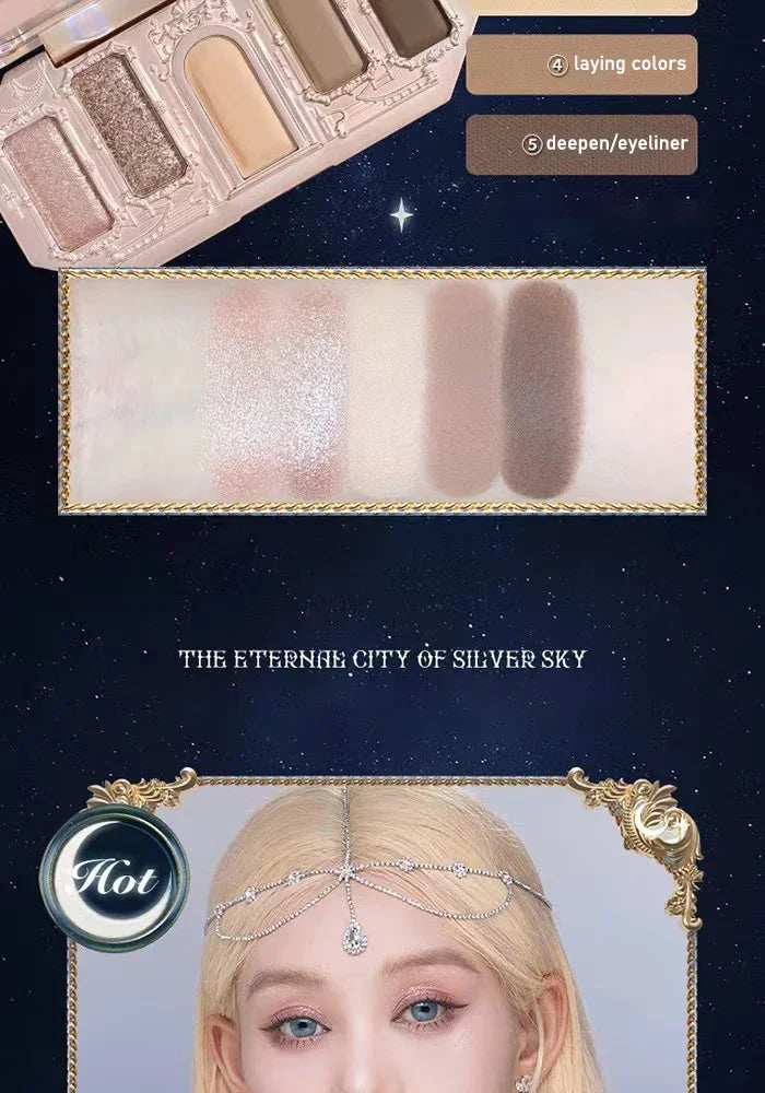 لوحة ظلال العيون مونلايت ميرميد - 8 ألوان لامعة غير لامعة