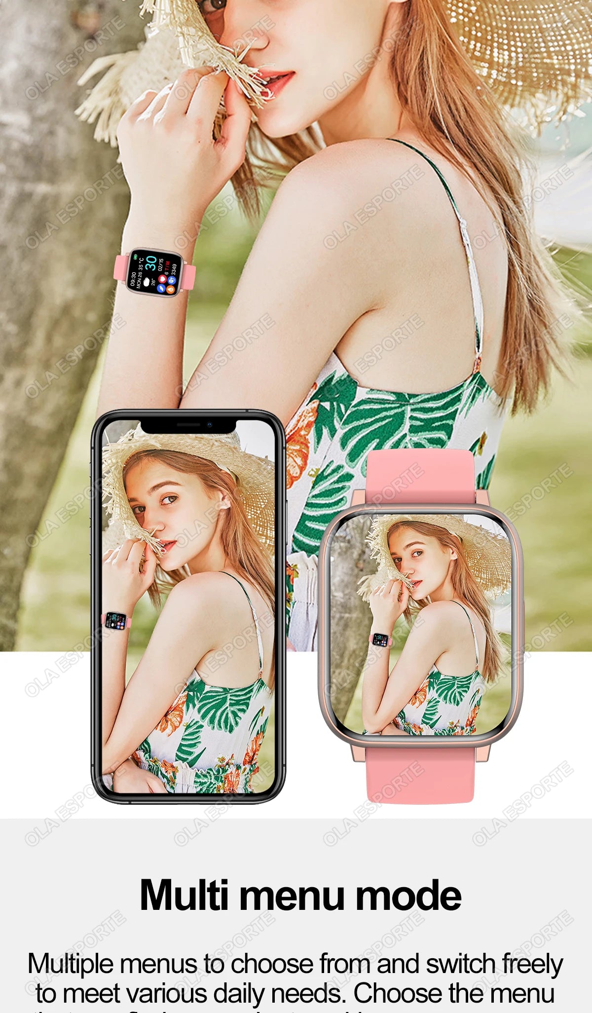 Smart Watch 2025 - GPS HD Touch Screen Blood Pressure Monitor Bluetooth Call