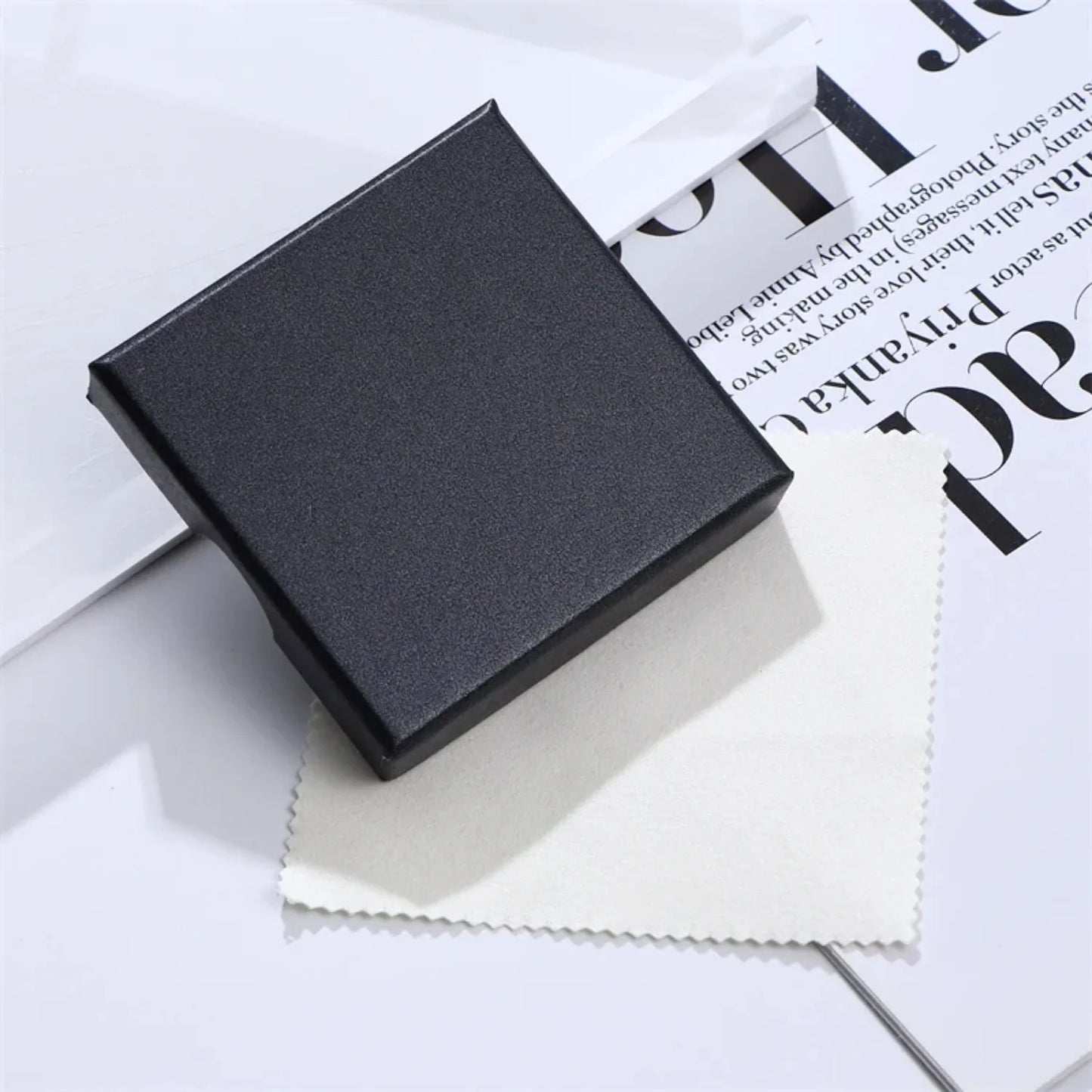 خواتم من الفضة الإسترلينية قابلة للتكديس - أشرطة رفيعة مطلية بالذهب الأبيض عيار 18 قيراطًا