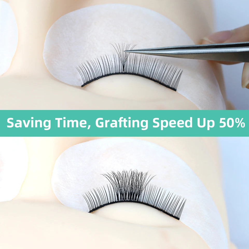 رموش AGUUD الروسية الجاهزة للتكثيف - ١٠ علب - معجبين كثر