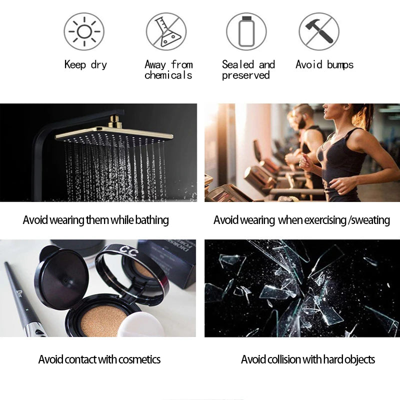 Zircon Ring Set - 2pcs Luxury Crystal Bridal Wedding Rings