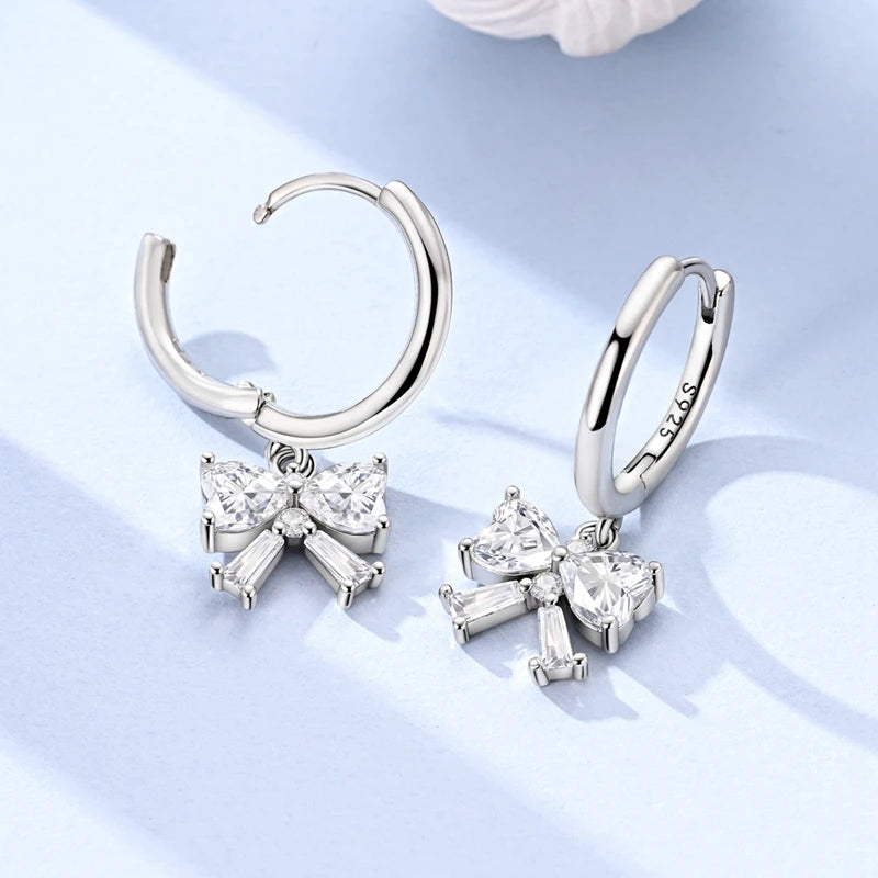 Boucles d'oreilles créoles en argent sterling 925 - Cadeau de mariage et de fiançailles
