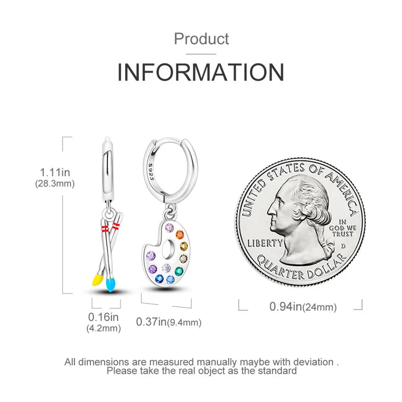 Boucles d'oreilles créoles en argent sterling 925 - Cadeau de mariage et de fiançailles