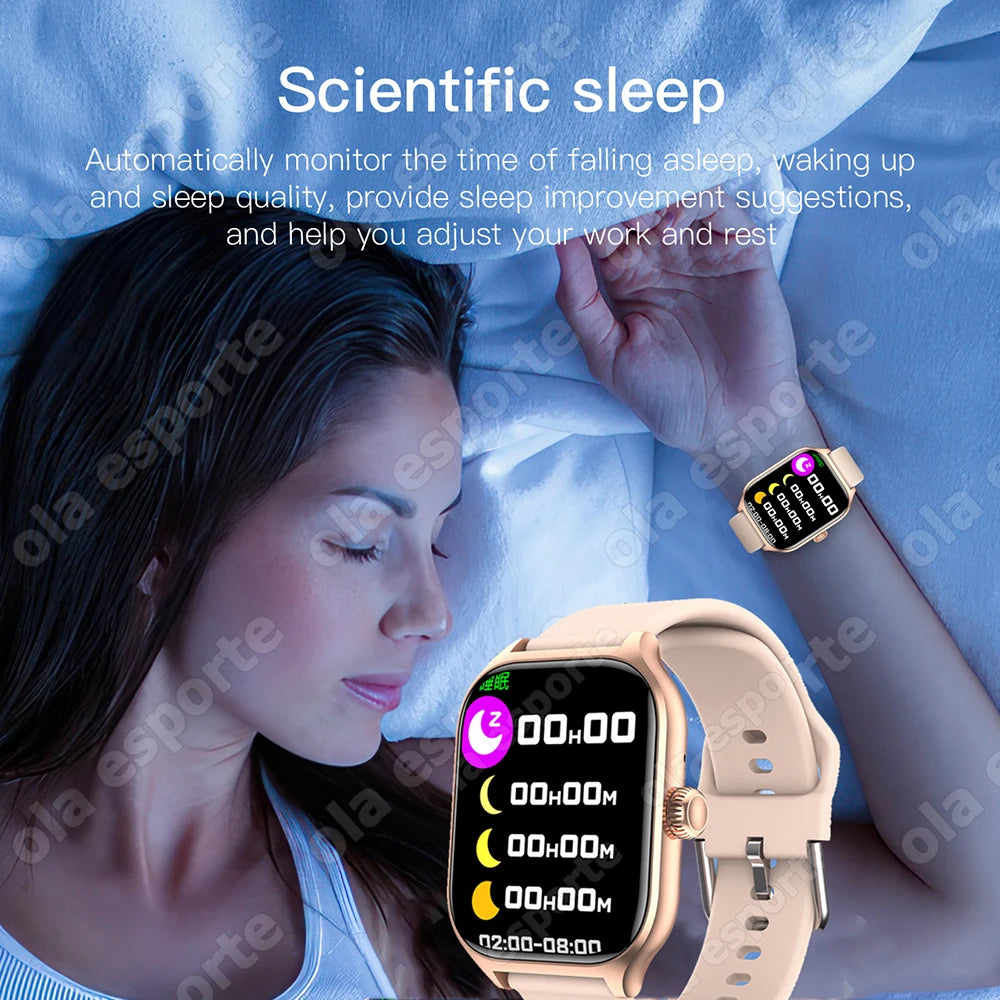 Outdoor Smart Watch - 2.01" HD Heart Rate Bluetooth Calls GPS Waterproof DIY