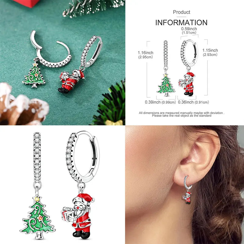 Boucles d'oreilles créoles en argent sterling 925 - Cadeau de mariage et de fiançailles