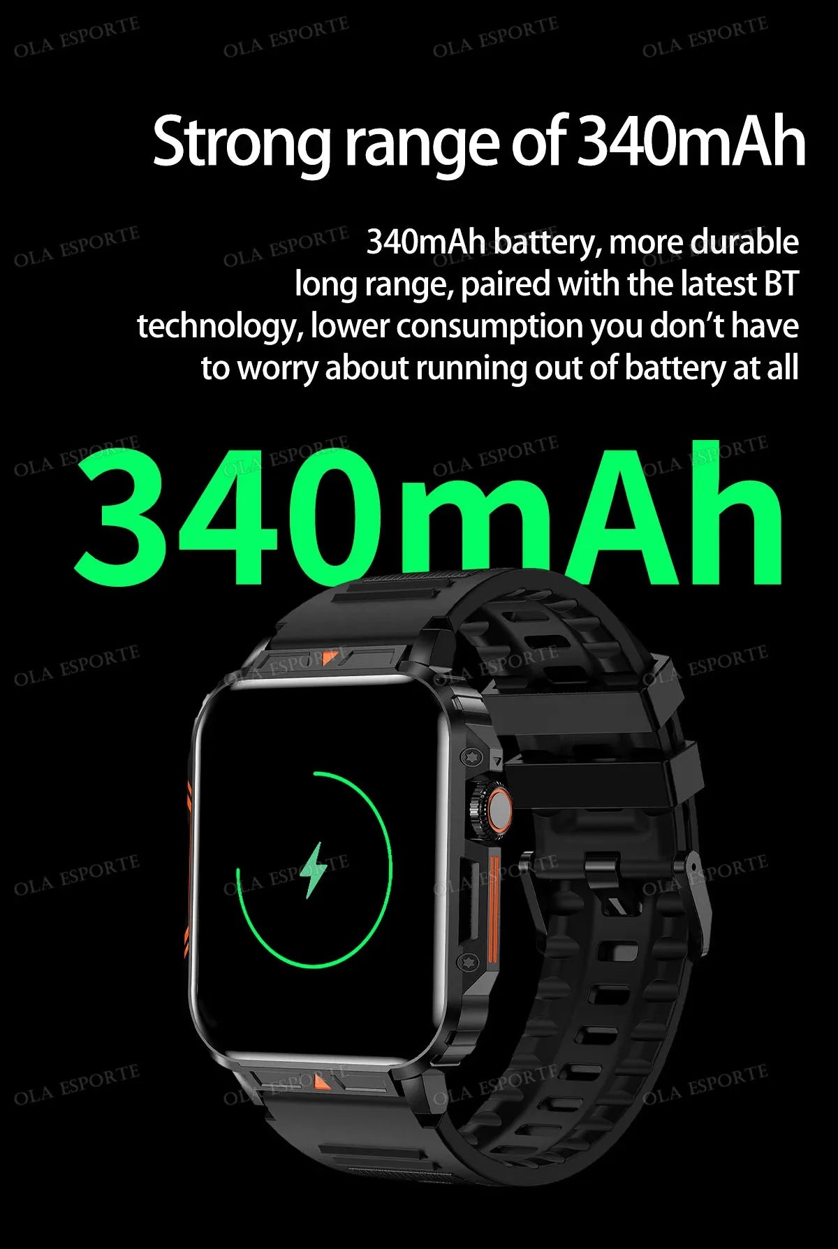 Military Smart Watch 2025 - Health Monitor Bluetooth Call IP68 Waterproof Fitness