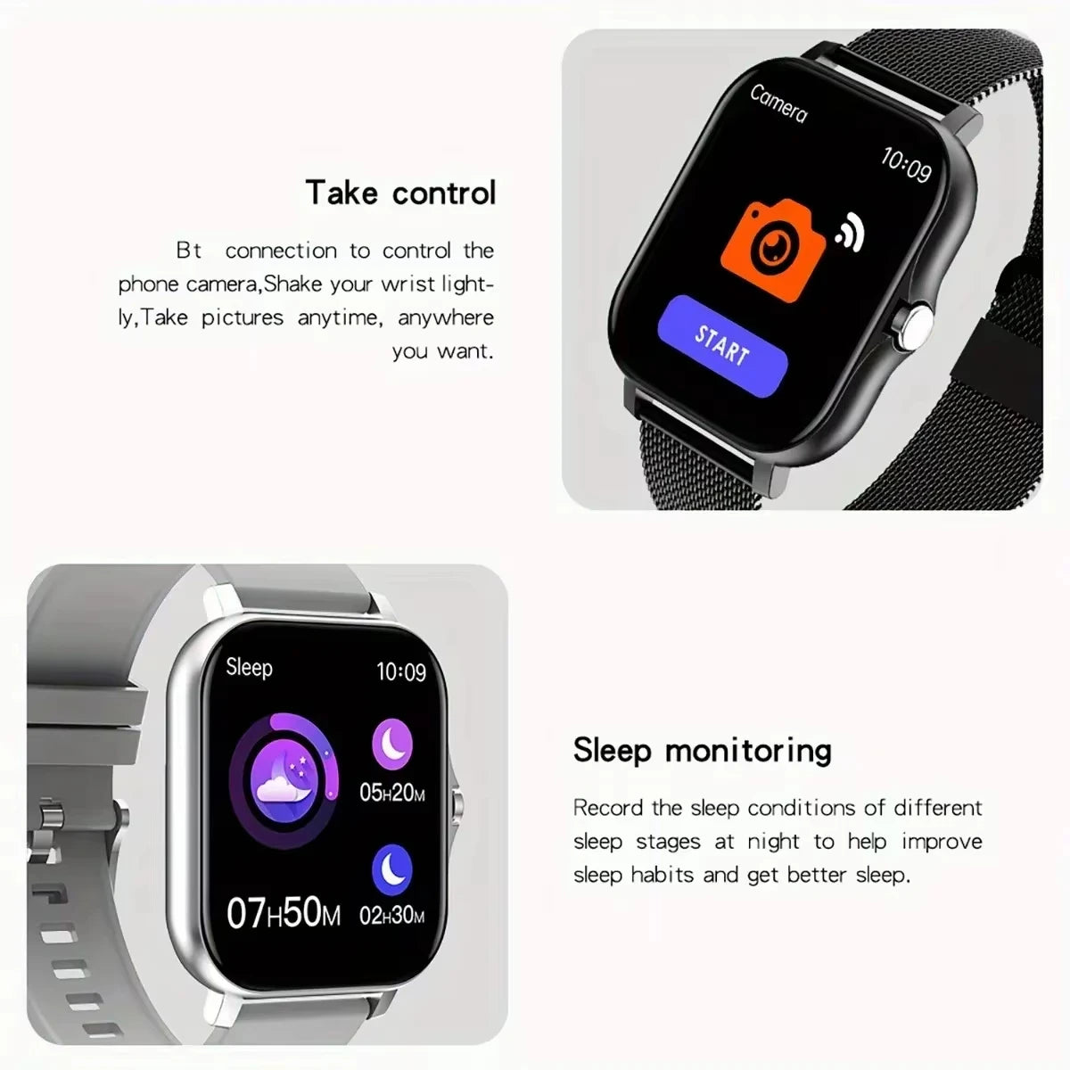 LAXASFIT Smart Watch - Sports Fitness Bluetooth Calls Digital Smartwatch