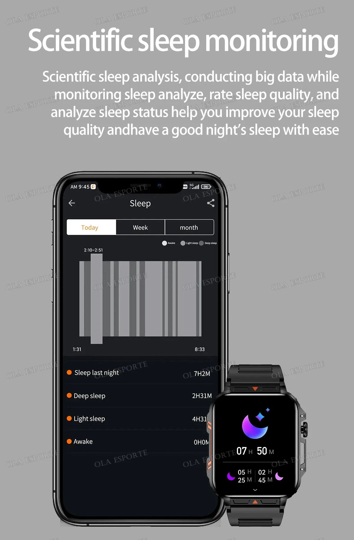 Military Smart Watch 2025 - Health Monitor Bluetooth Call IP68 Waterproof Fitness