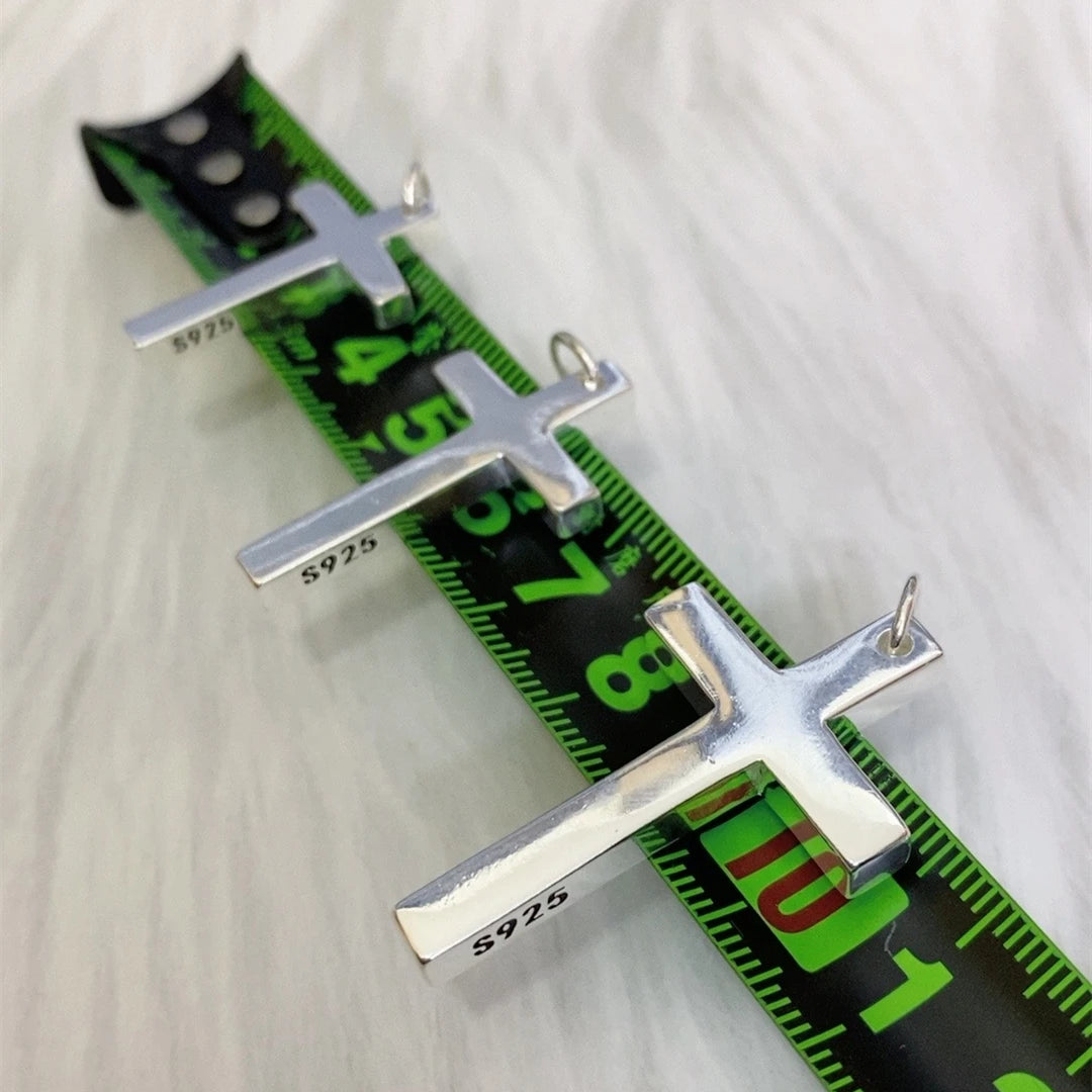 Pendentif Croix - Collier Jésus-Christ en argent sterling 925