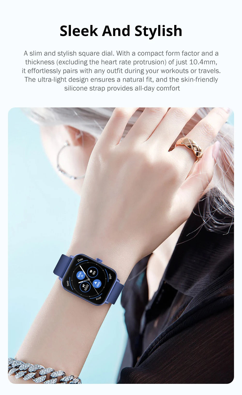 COLMI P81 Smartwatch - Voice Calling 24H Health Monitor 100 Sports Modes